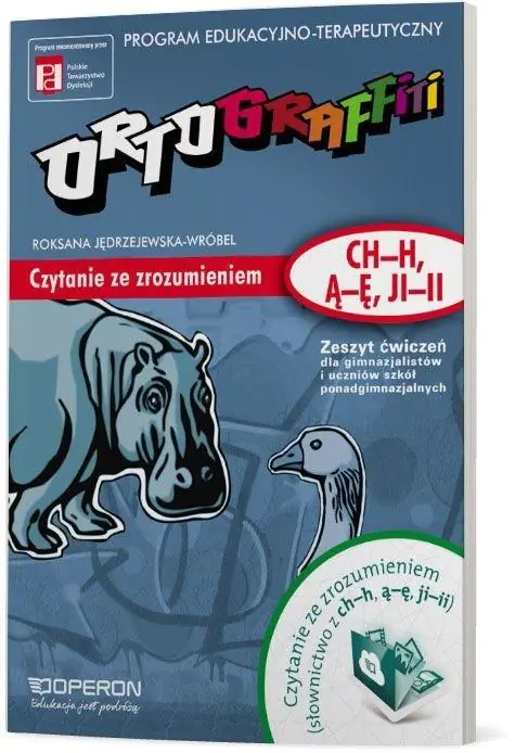 Książka - Ortograffiti. Czytanie ze zrozumieniem (ch-h, ą-ę, ji-ii). Zeszyt ćwiczeń