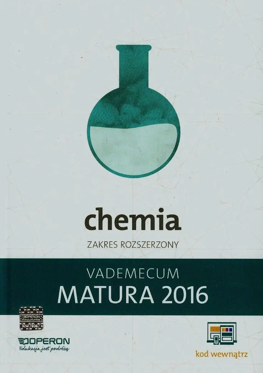 Książka - Vademecum. Chemia. Matura 2016. Zakres rozszerzony. Szkoły ponadgimnzjalne