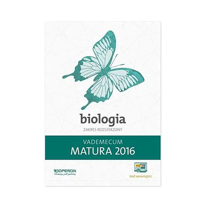 Książka - Matura 2016 Biologia Vademecum Zakres rozszerzony