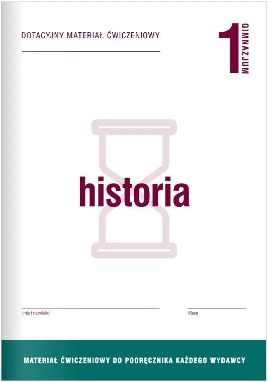 Książka - Historia GIM 1 Dotacyjny materiał ćw. OPERON
