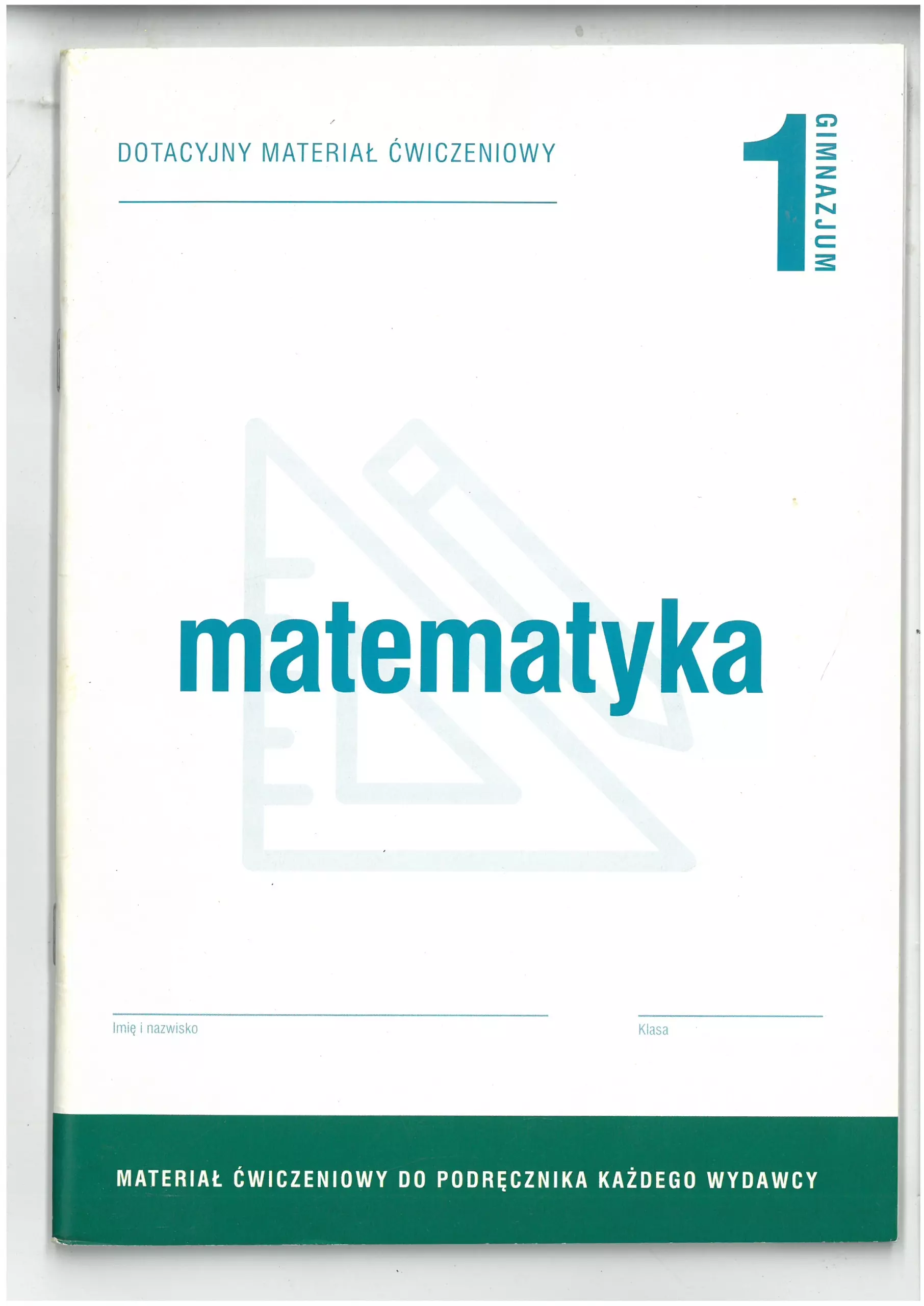 Książka - Matematyka GIM 1 Dotacyjny materiał ćw. OPERON