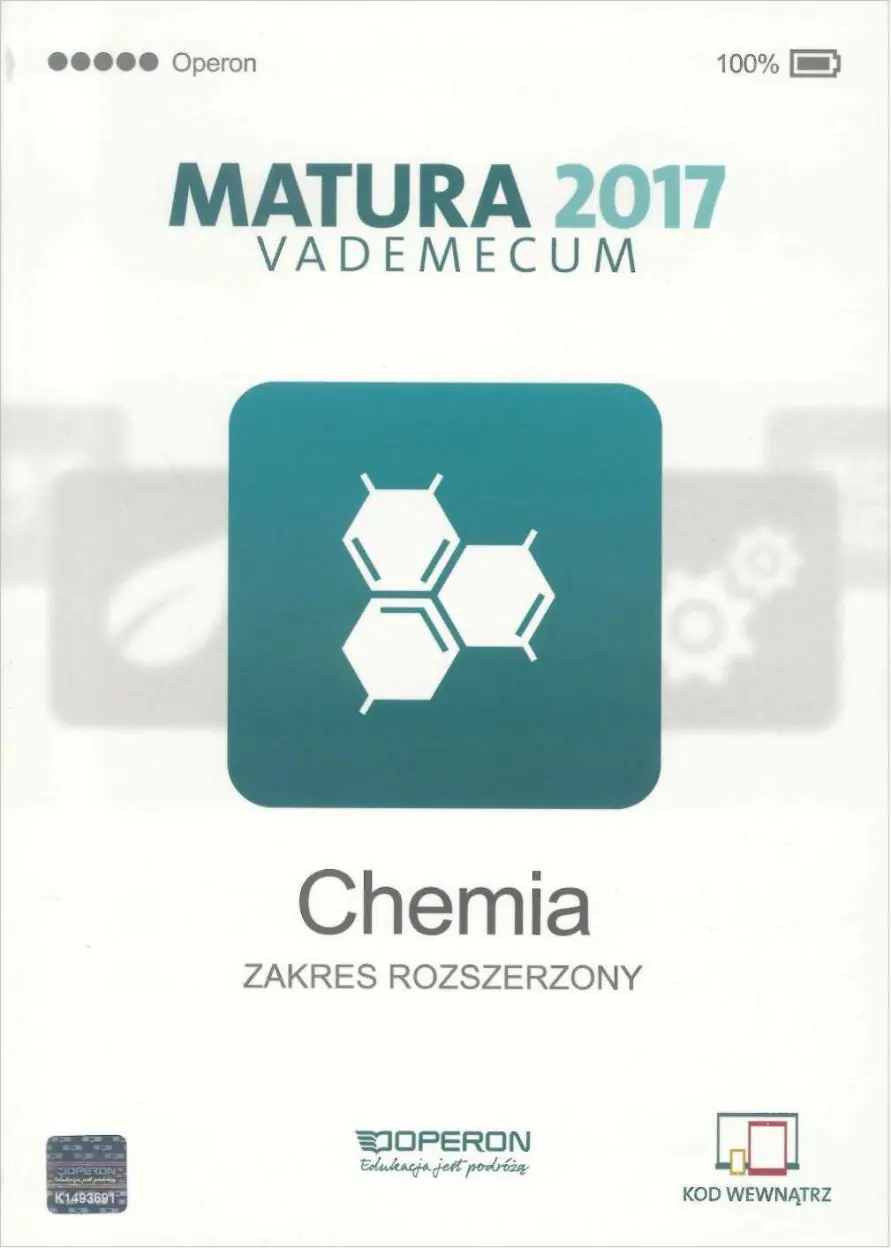 Książka - Vademecum 2017 LO Chemia ZR OPERON