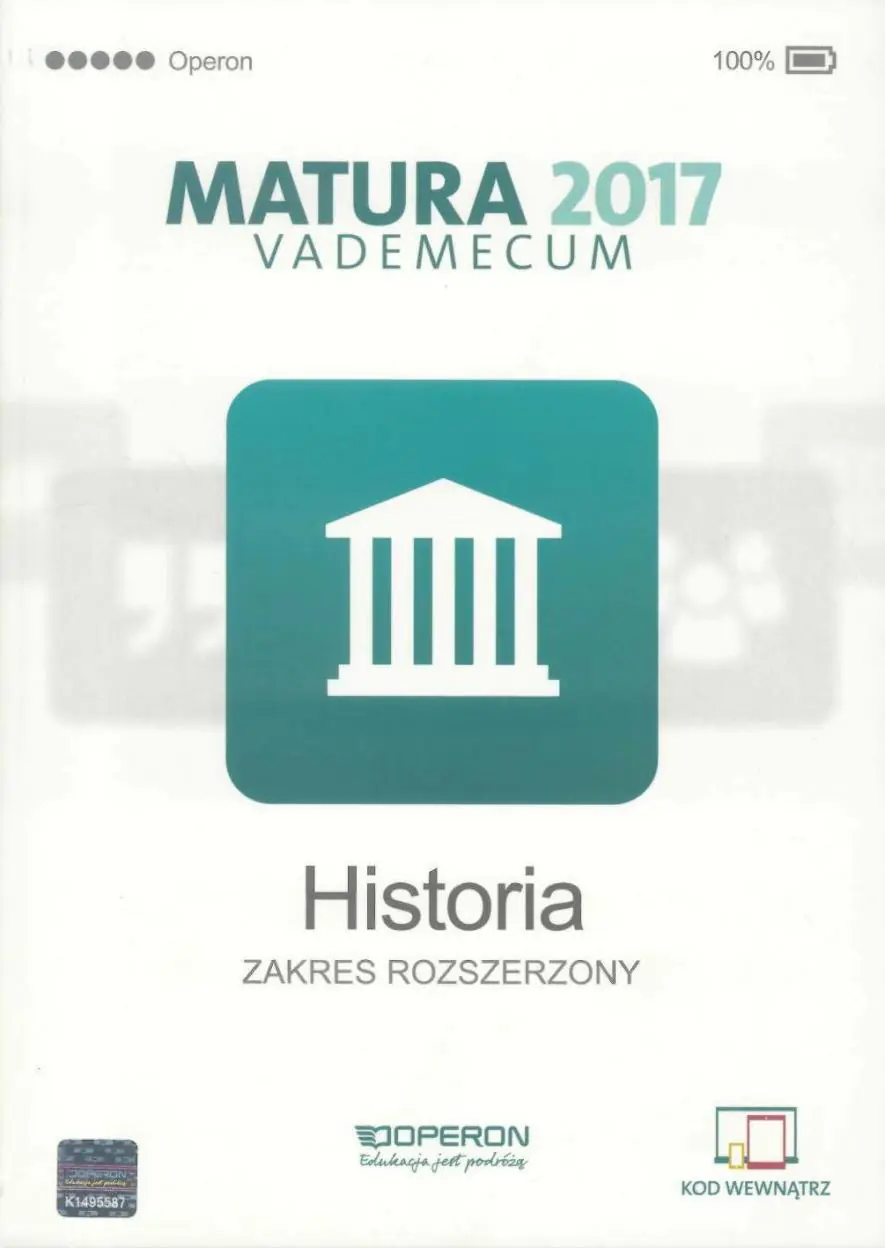Książka - Vademecum 2017 LO Historia ZR OPERON