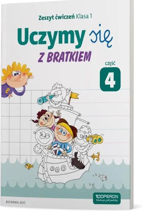 Książka - Uczymy się z Bratkiem 1. Zeszyt ćwiczeń. Część 4. Szkoła podstawowa