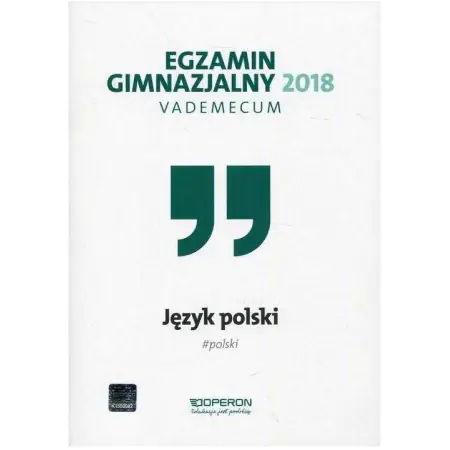 Książka - Vademecum 2018 GIM Język polski OPERON