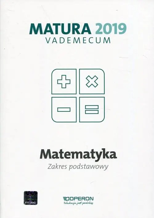 Książka - Matematyka. Matura 2019. Vademecum. Zakres postawowy