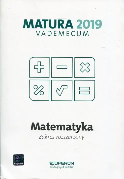Książka - Vademecum. Matura 2019. Matematyka. Zakres rozszerzony