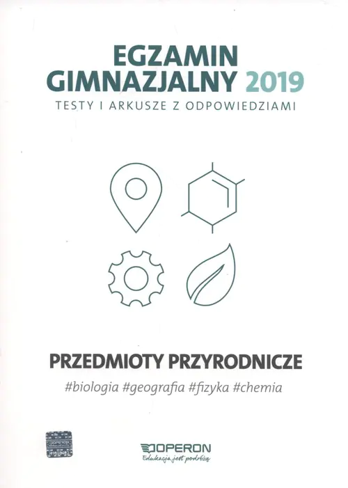 Książka - Egzamin gimnazjalny 2019 Testy i arkusze Przedmioty przyrodnicze