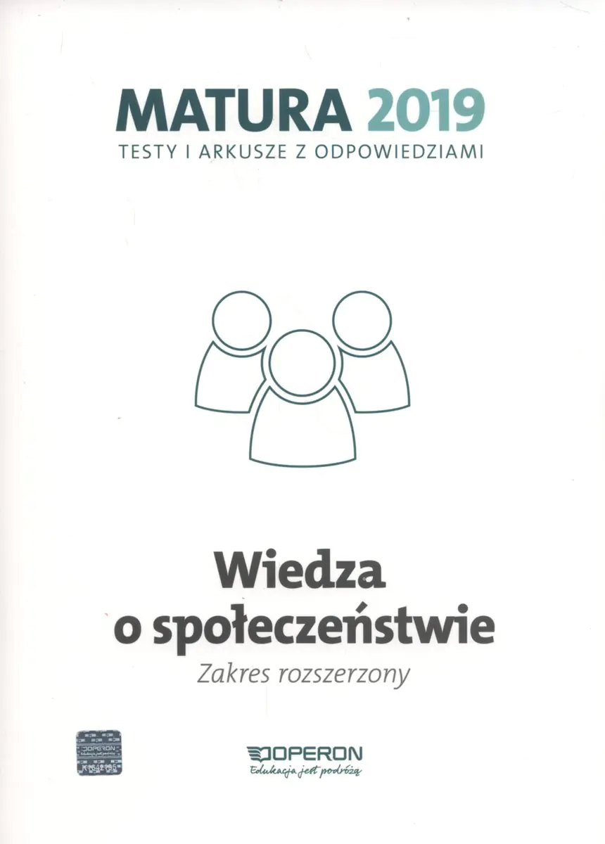 Książka - Wiedza o społeczeństwie. Matura 2019. Testy i arkusze. Zakres rozszerzony