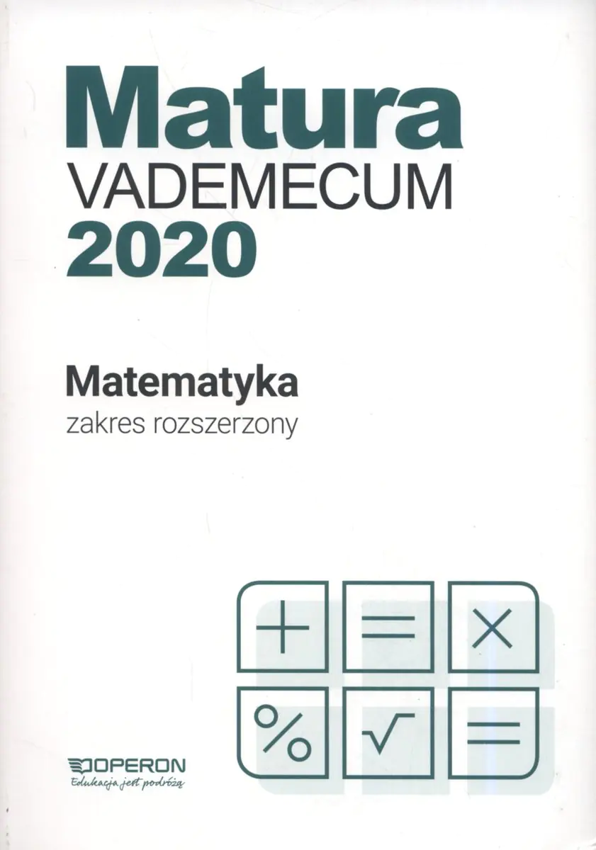 Książka - Matura 2020. Vademecum. Matematyka. Zakres rozszerzony