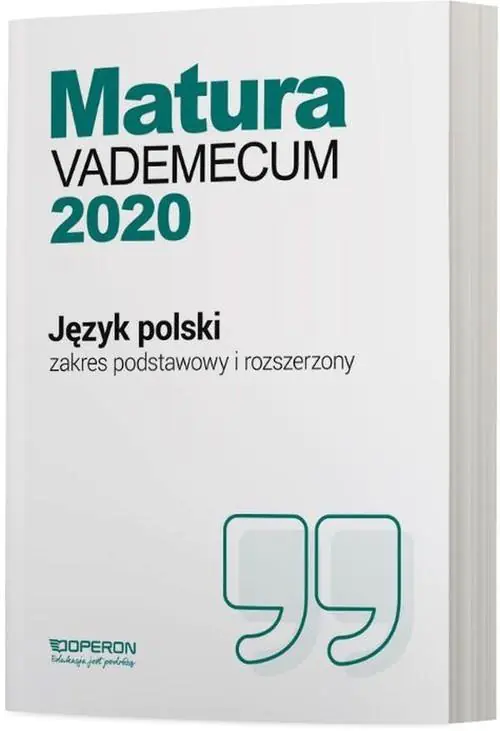 Książka - Matura 2020. Vademecum. Język polski. Zakres podstawowy i rozszerzony
