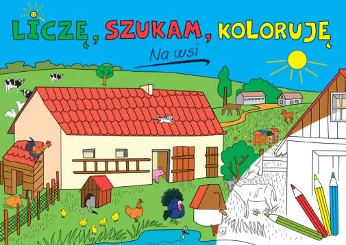 Książka - Liczę, szukam, koloruję. Na wsi