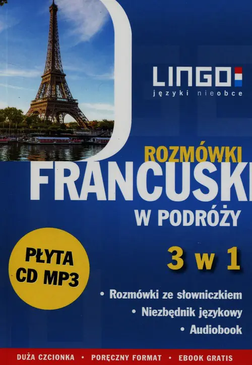 Książka - Francuski w podróży. Rozmówki 3w1 + CD