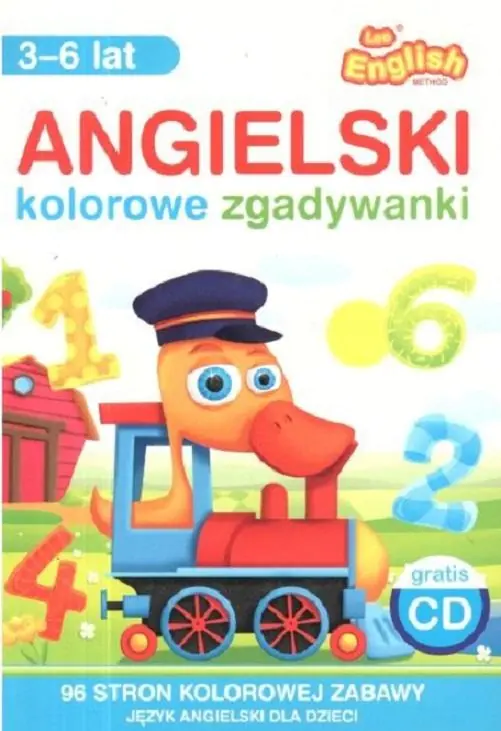 Książka - LEO ENGLISH ANGIELSKI KOLOROWE ZGADYWANKI 3-6 LAT + CD