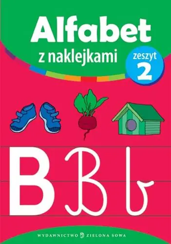 Książka - Alfabet z naklejkami zeszyt 2
