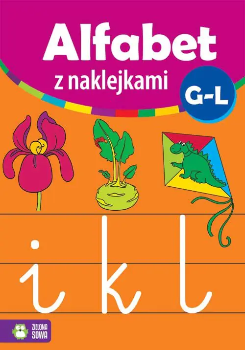 Książka - Alfabet z naklejkami G-L