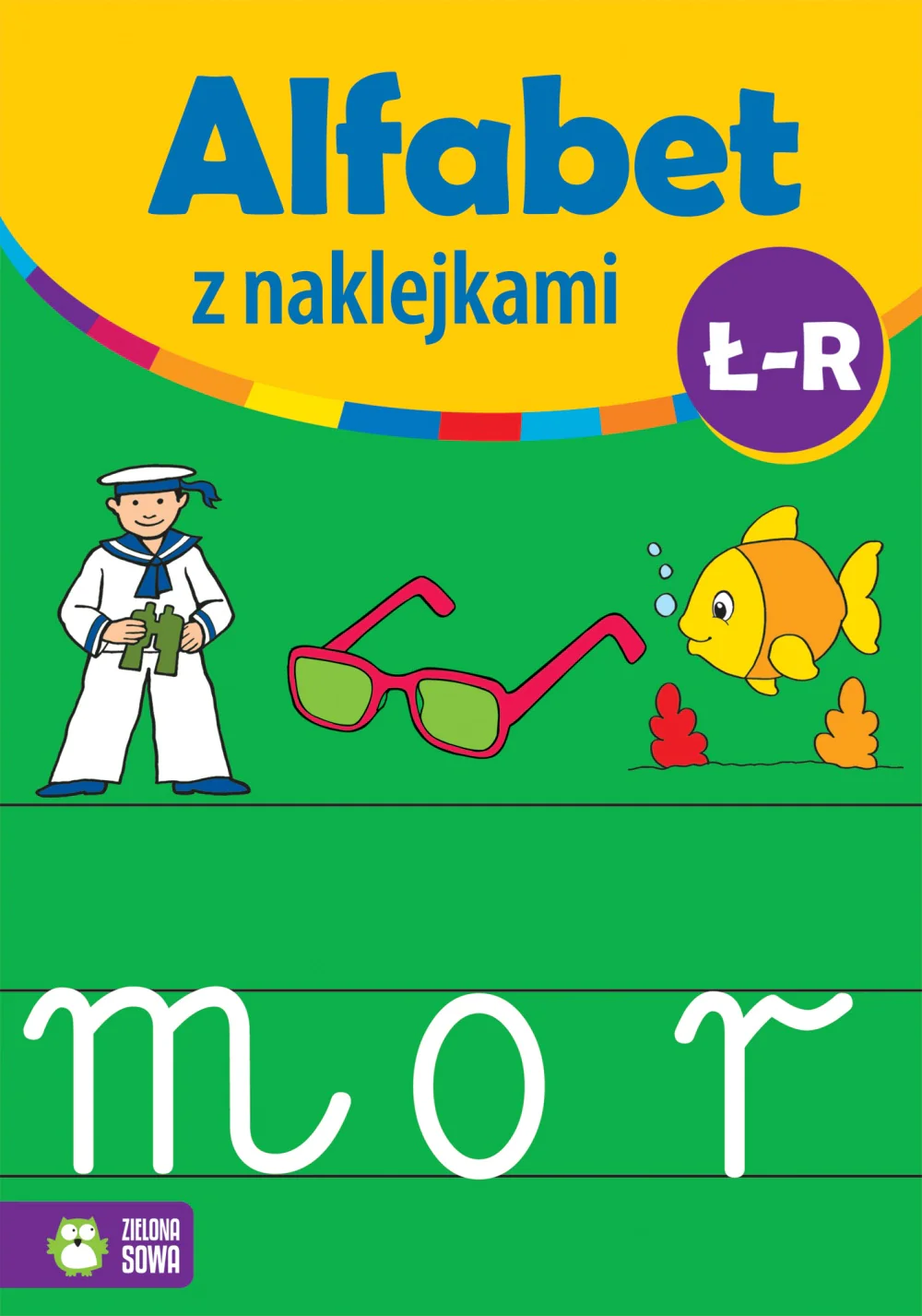 Książka - Alfabet z naklejkami Ł-R