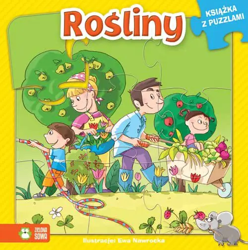 Książka - Książka z puzzlami. Rośliny