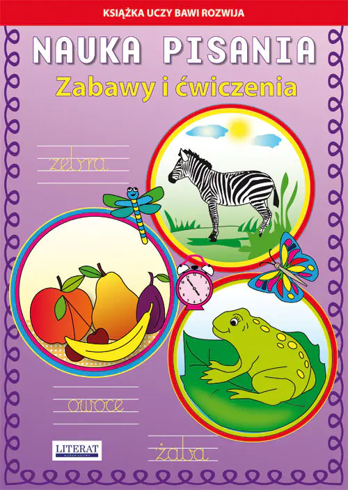 Książka - Nauka pisania. Zabawy i ćwiczenia. Zebra