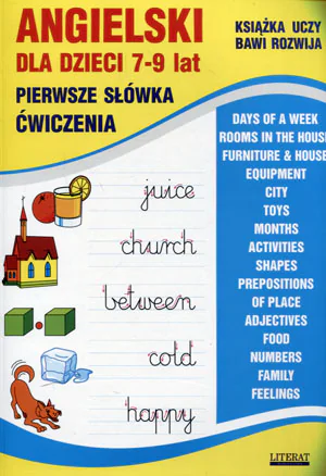 Książka - Angielski dla dzieci 7-9 lat pierwsze słówka ćwiczenia