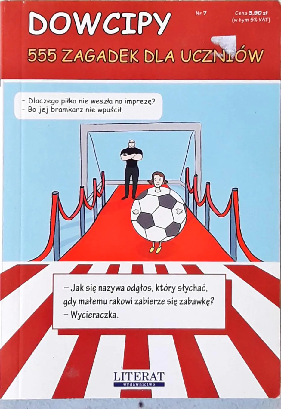 Książka - Dowcipy. 555 zagadek dla uczniów