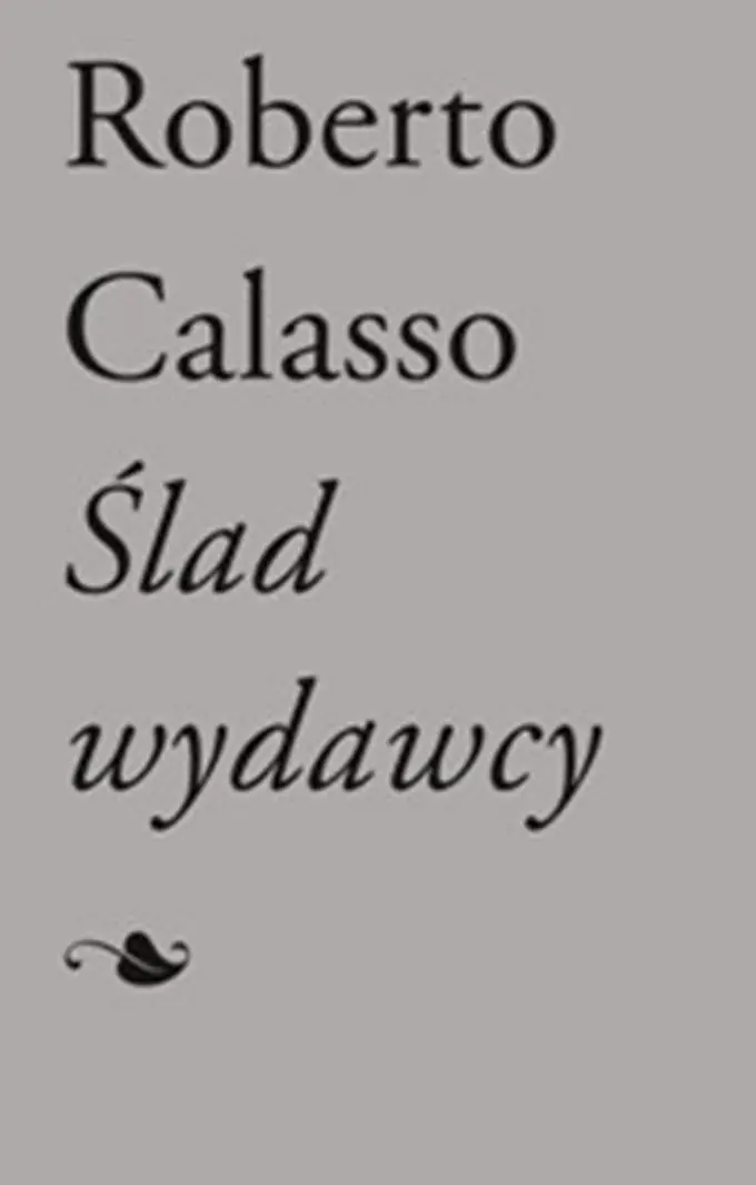Książka - Ślad wydawcy