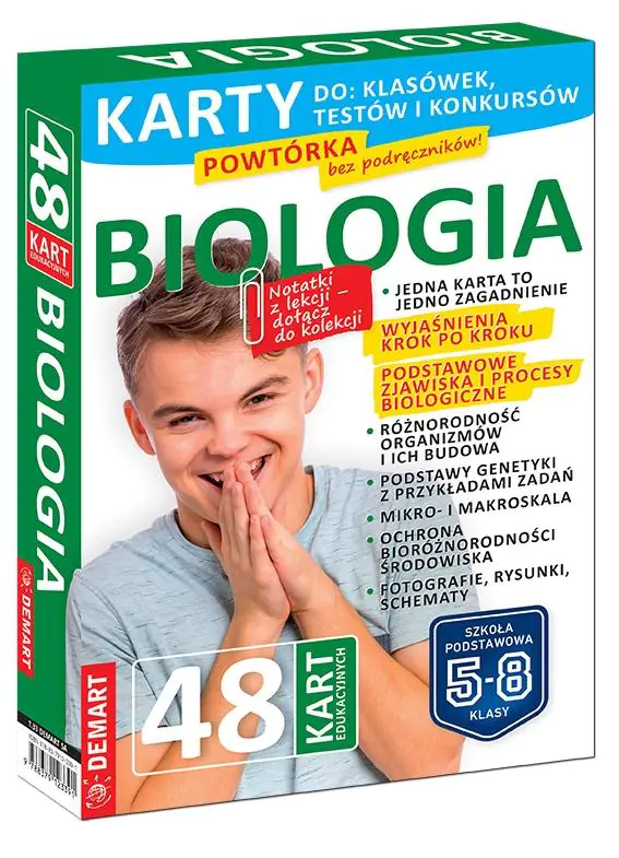 Książka - Karty edukacyjne. Biologia