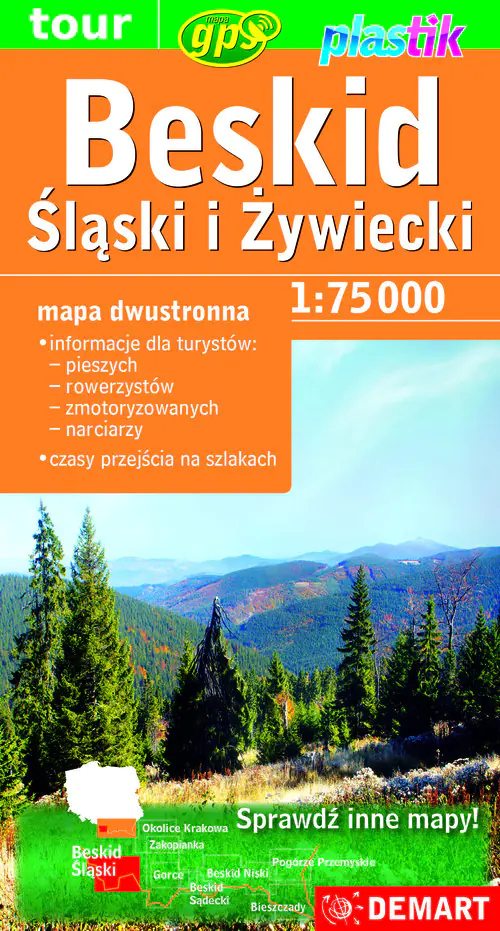 Książka - Beskid Śląski i Żywiecki. Mapa turystyczna 1:75 000