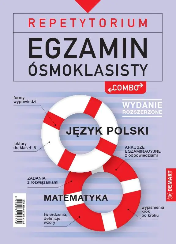 Książka - Repetytorium. Egzamin ósmoklasisty: polski i matematyka. Wersja rozszerzona
