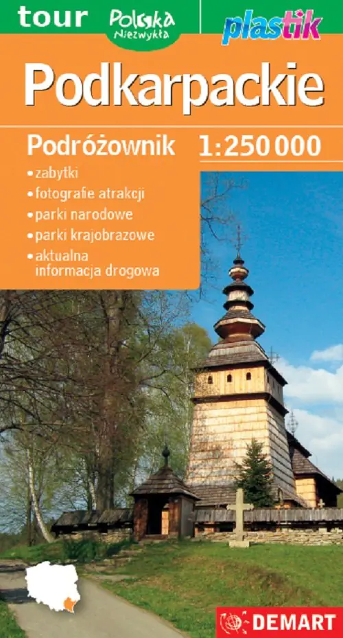 Książka - Województwo podkarpackie. Mapa turystyczna 1:250 0000