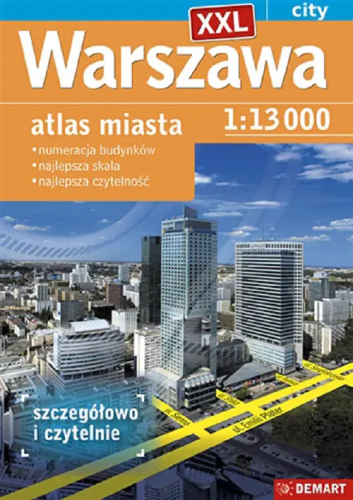 Książka - Warszawa XXL. Atlas miasta 1: 13 000