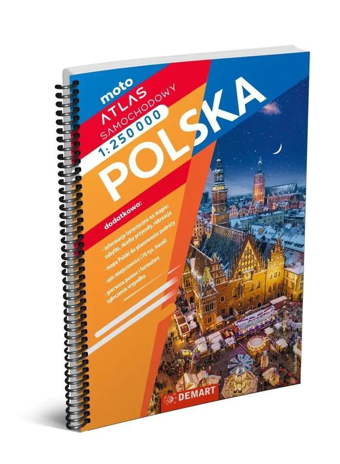 Książka - Polska. Atlas samochodowy w skali 1:250 000