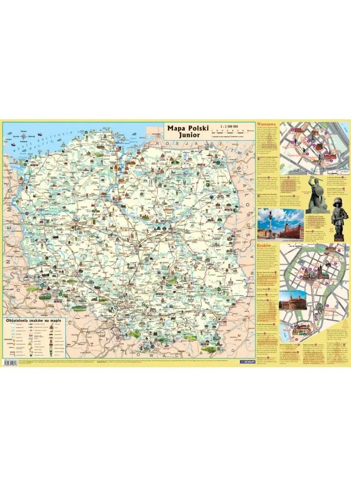 Książka - Mapa w tubie: Polska - dla dzieci
