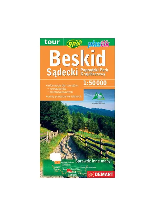 Książka - Beskid Sądecki. Mapa turystyczna 1:50 000