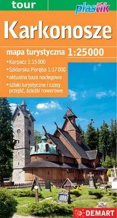 Książka - Karkonosze. Mapa turystyczna 1:25 000