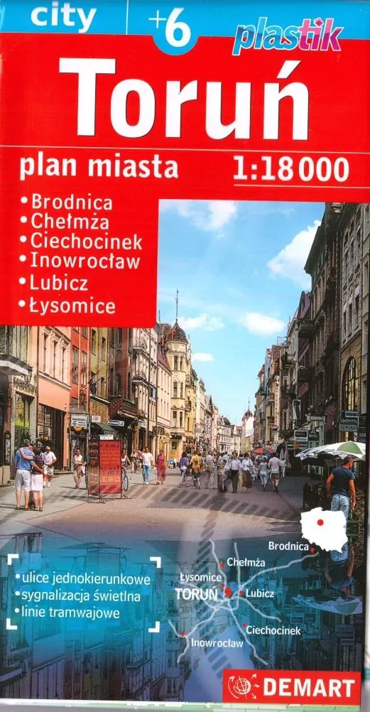 Książka - Toruń plus. Plan miasta 1:18 000