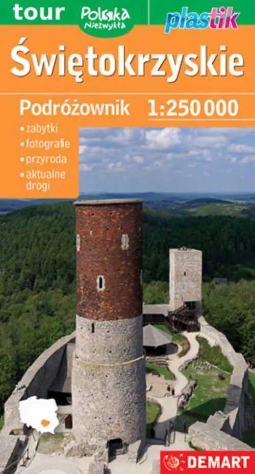 Książka - Świętokrzyskie. Podróżownik. Mapa turystyczna 1:250 000