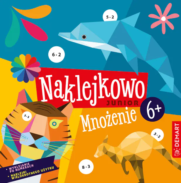 Książka - Naklejkowo Junior 6+ Mnożenie