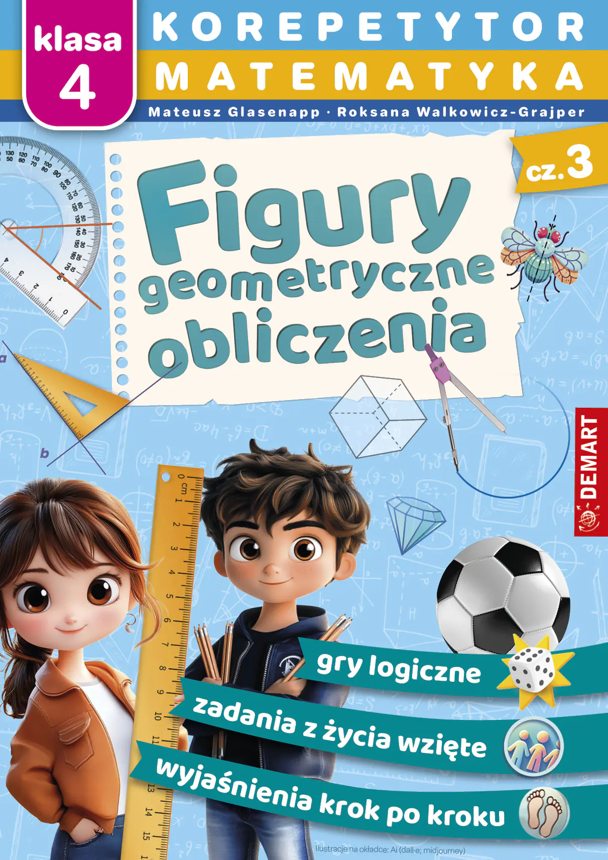 Książka - Figury geometryczne, obliczenia. Korepetytor. Matematyka. Tom 3