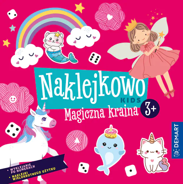 Książka - Naklejkowo Kids 3+ Magiczna kraina