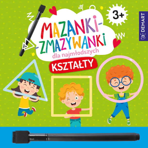 Książka - Mazanki-zmazywanki dla najmłodszych 3+ Kształty
