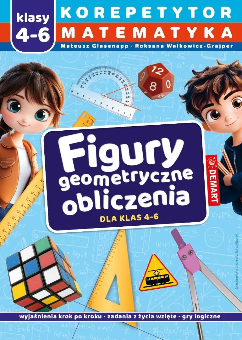 Książka - Korepetytor. Matematyka. Klasy 4-6. Figury geometryczne, obliczenia