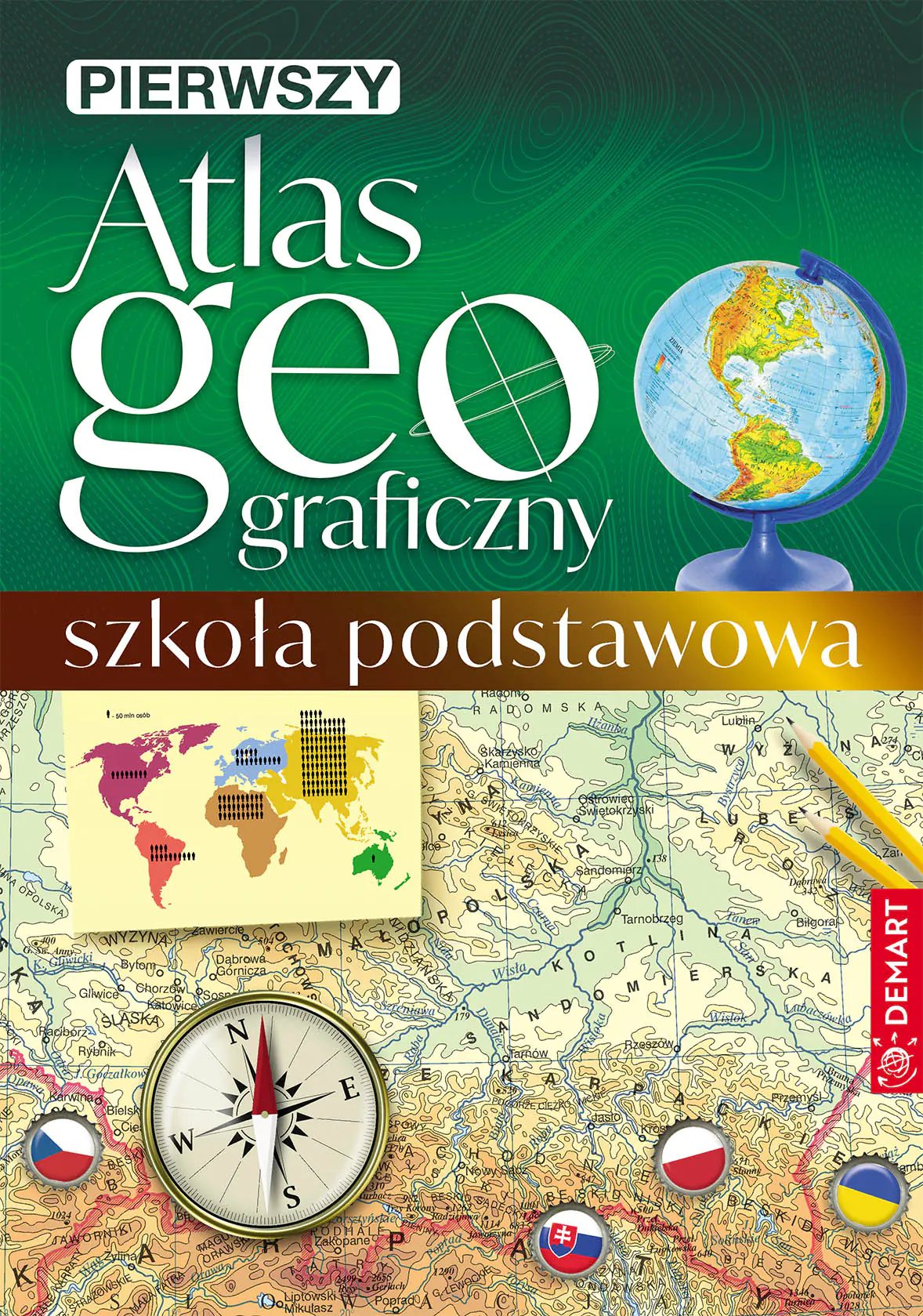 Książka - Pierwszy atlas geograficzny. Szkoła podstawowa