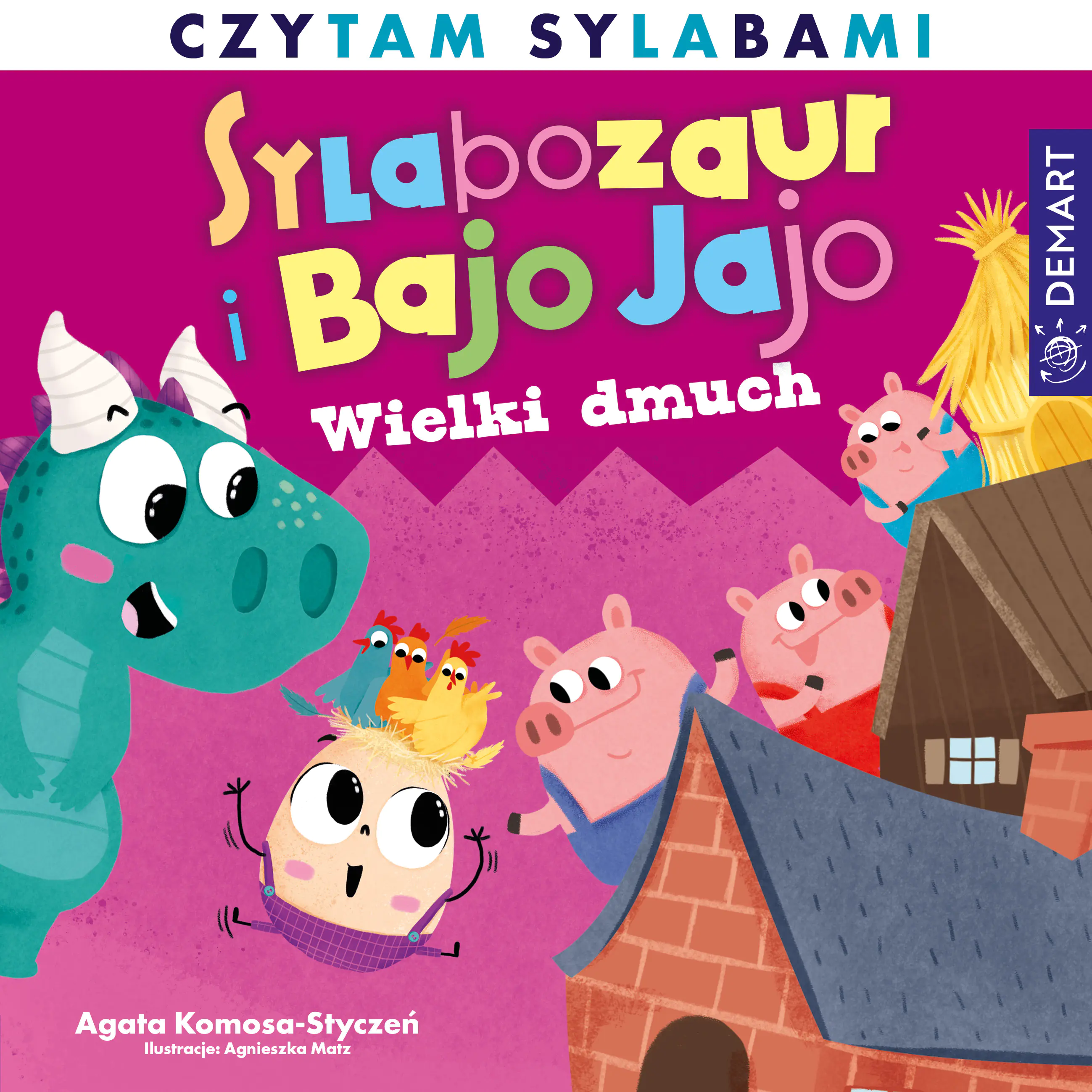 Książka - Sylabozaur i Bajo Jajo. Czytam sylabami. Wielki dmuch