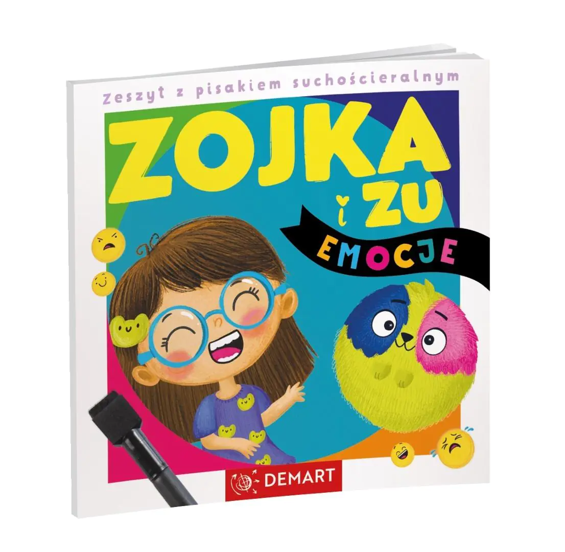 Książka - Zojka i Zu. eMOCje. Zeszyt z pisakiem suchościeralnym