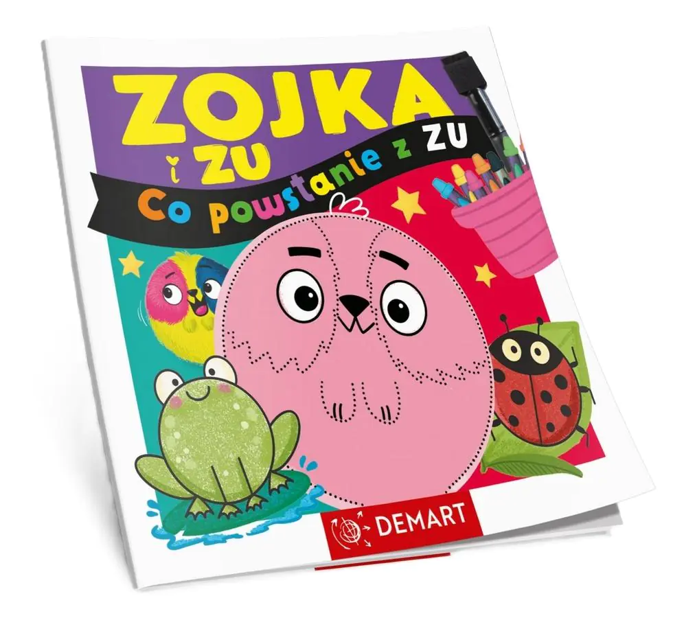 Książka - Zojka i Zu. Co powstanie z Zu? Zeszyt z pisakiem suchościeralnym