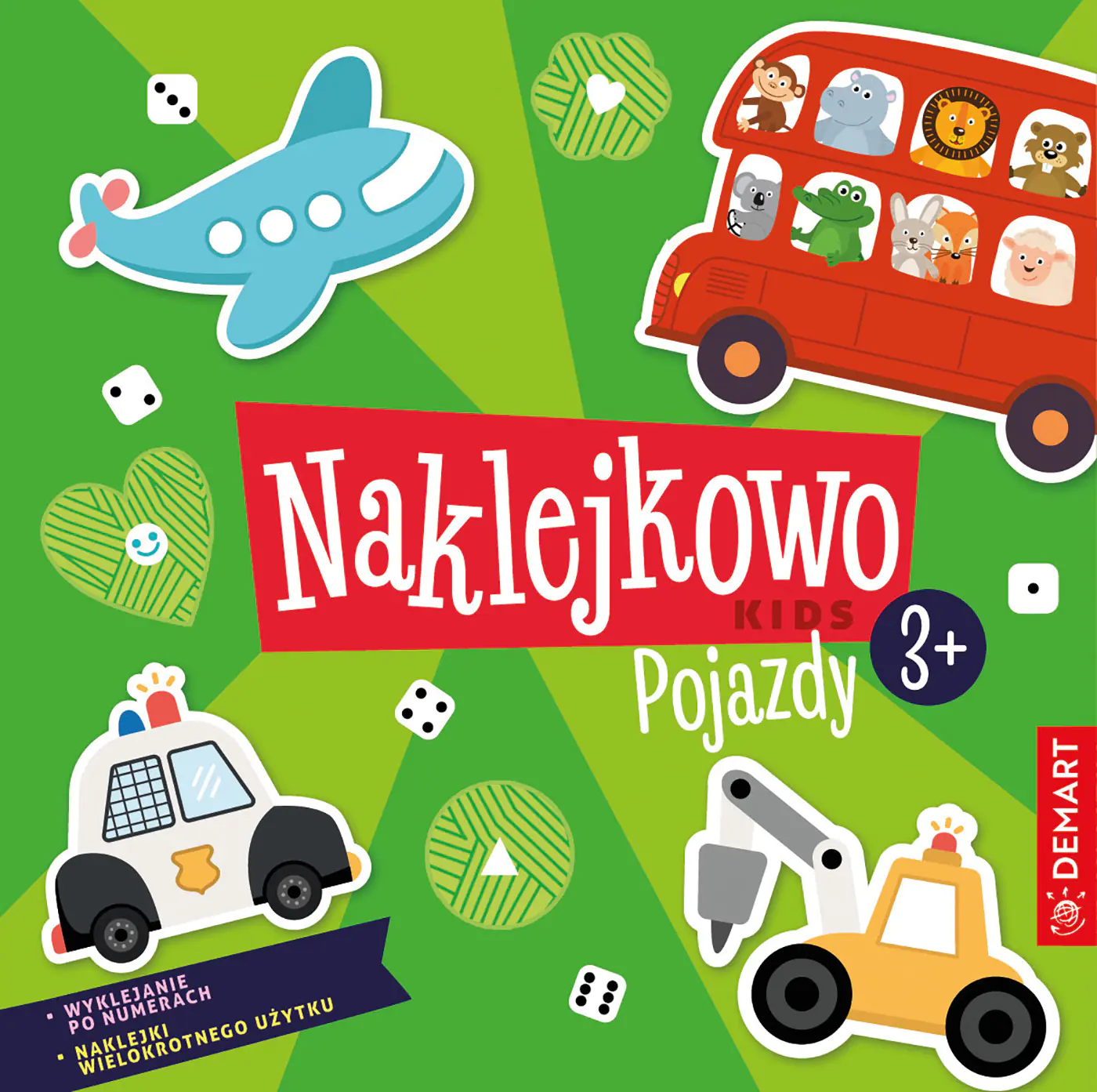Książka - Naklejkowo Kids 3+. Pojazdy