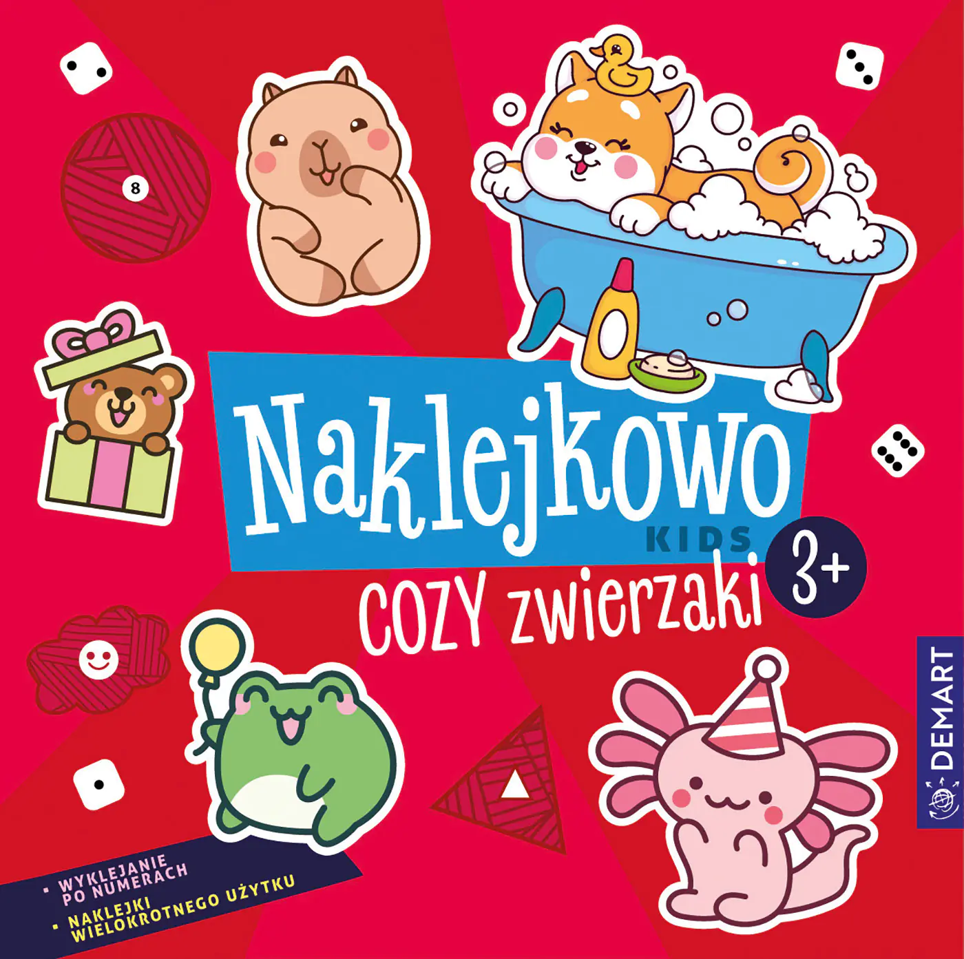 Książka - Naklejkowo Kids 3+. Cozy zwierzaki