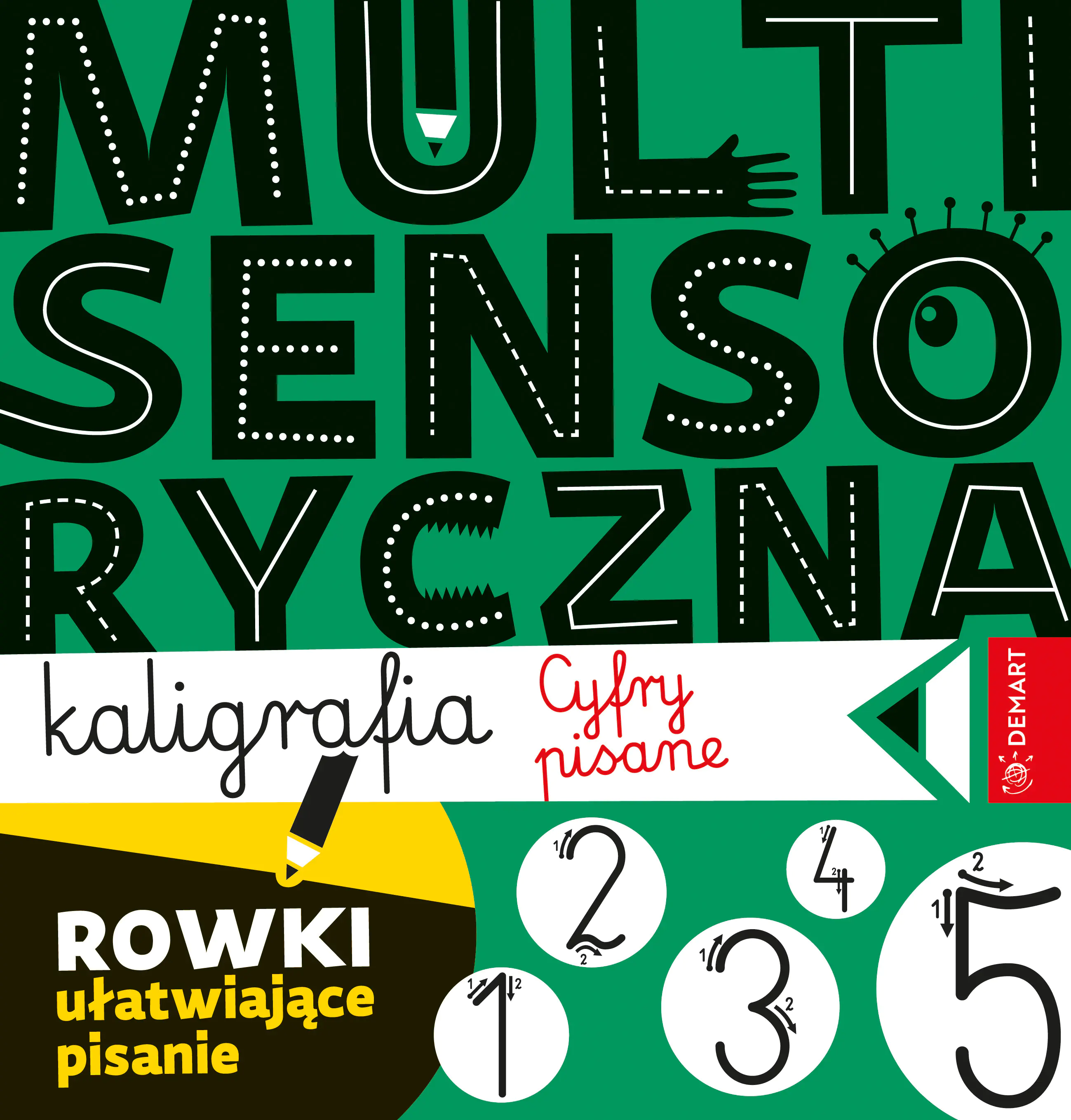 Książka - Multisensoryczna kaligrafia. Cyfry pisane