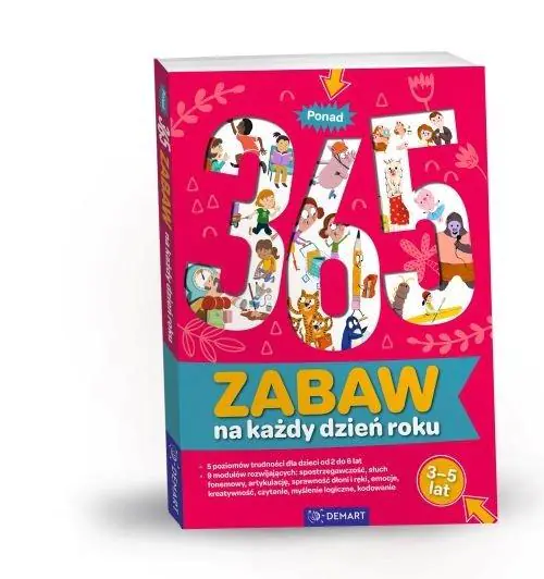 Książka - Ponad 365 zabaw na każdy dzień roku. Wiek 3-5 lat